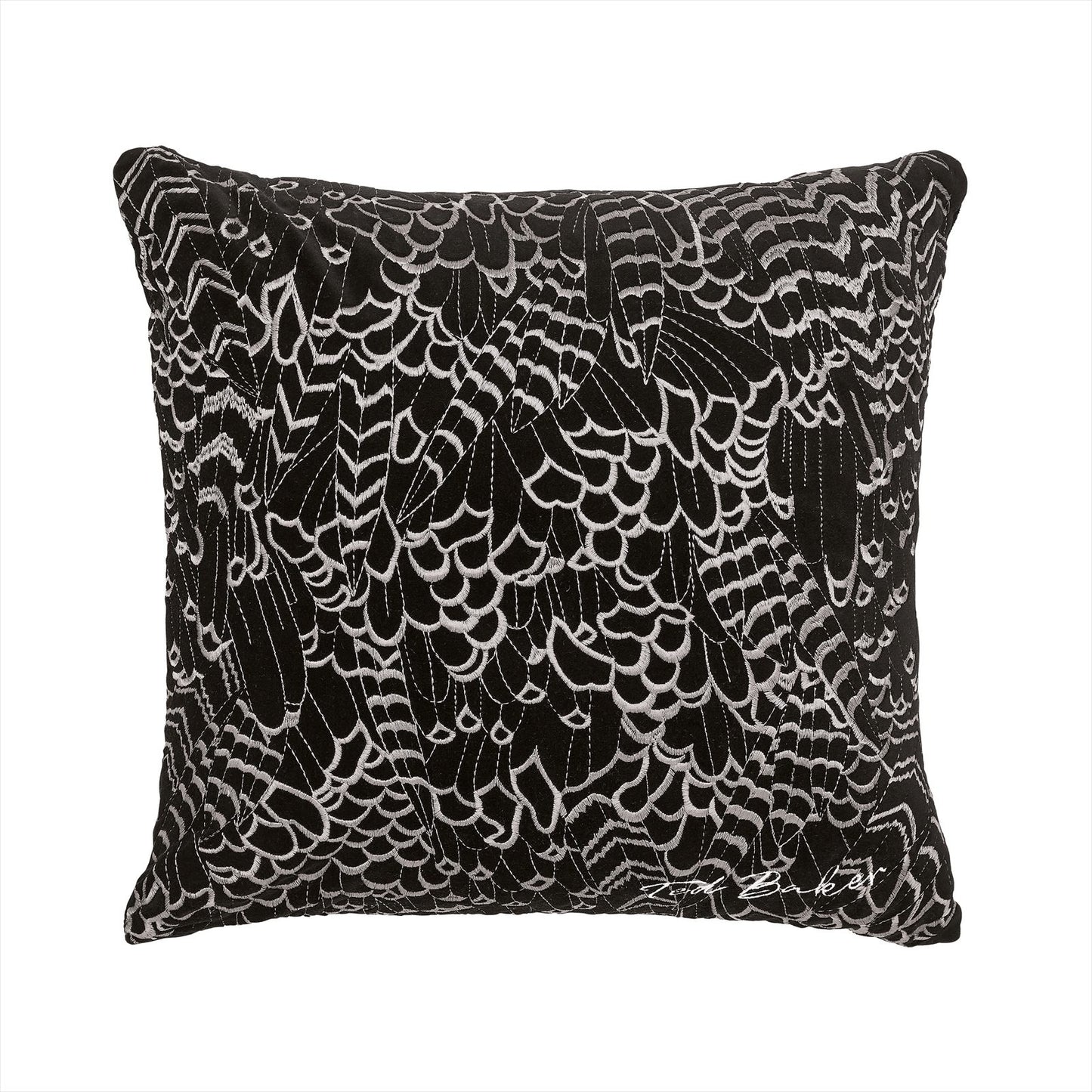 TED BAKER FEATHERS CUSHION 45*45CM BLACK