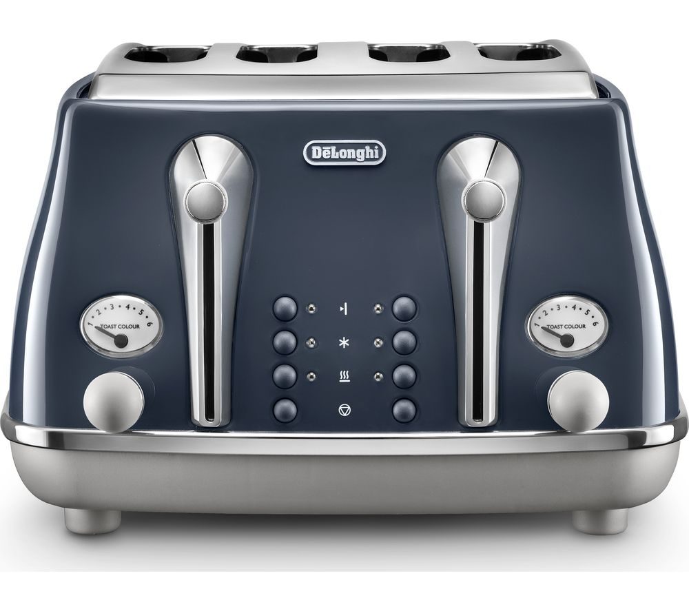 DELONGHI ICONA CAPITALS 4 SLICE TOASTER - BLUE