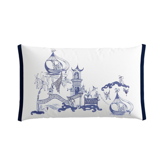 VOYAGING KOI MIDNIGHT BLUE - CUSHION