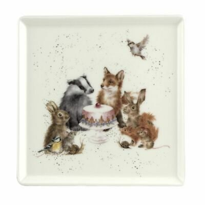 WRENDALE SQUARE PLATE - WOODLAND PARTY