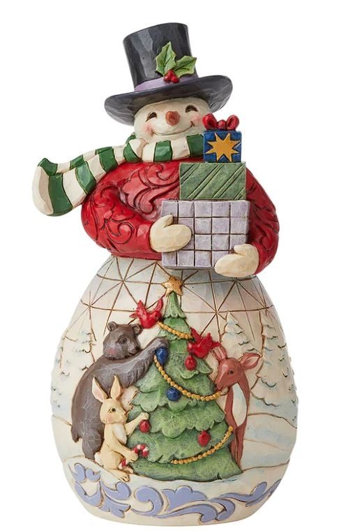 ENESCO SNOWMAN WITH GIFTS