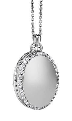 NEWBRIDGE LOCKET WITH CLEAR STONES