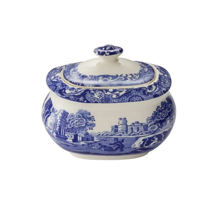 SPODE BLUE ITALIAN SUGAR BOX M/S