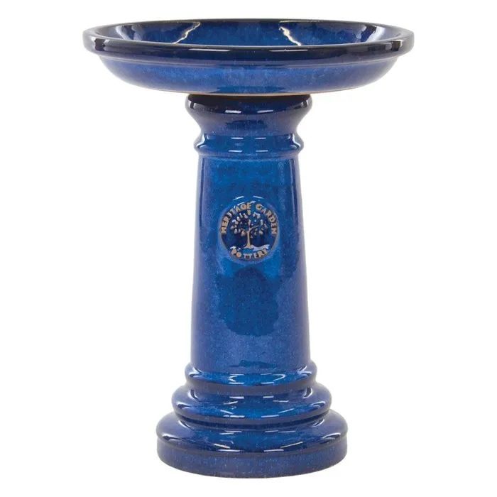 WOODLODGE HERITAGE BIRDBATH - 37CM - BLUE