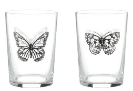 RAVENHEAD BUTTERFLY TUMBLERS 52CL