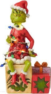 ENESCO GRINCH WITH LIGHTS FIGURINE