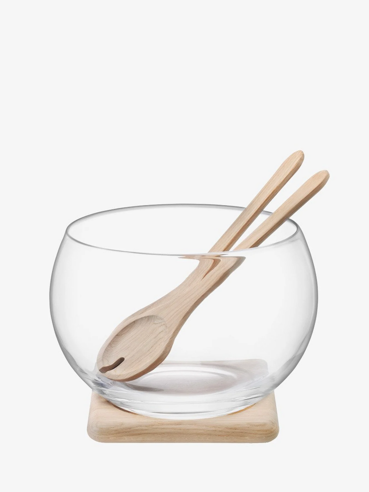 LSA SERVE SALAD SET & OAK BASE