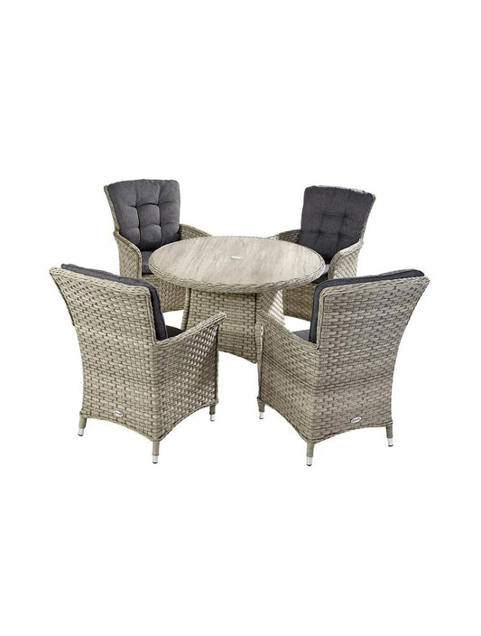 HARTMAN HERITAGE 4 SEAT ROUND SET-RUSTIC GREY