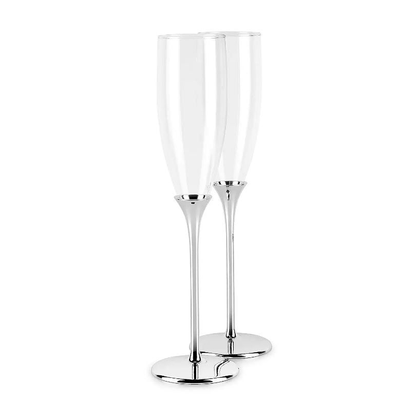 NEWBRIDGE CHAMPAGNE FLUTES SET OF 2