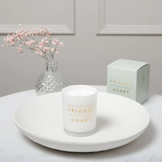 KATIE LOXTON ALWAYS TOGETHER AT HEART CANDLE FRESH LINEN