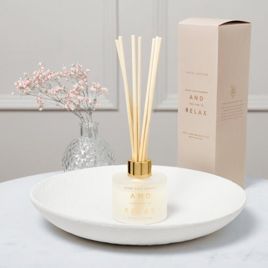 KATIE LOXTON REED DIFFUSER 'ENJOY AND RELAX' FRESH LINEN AND WHITE LILY