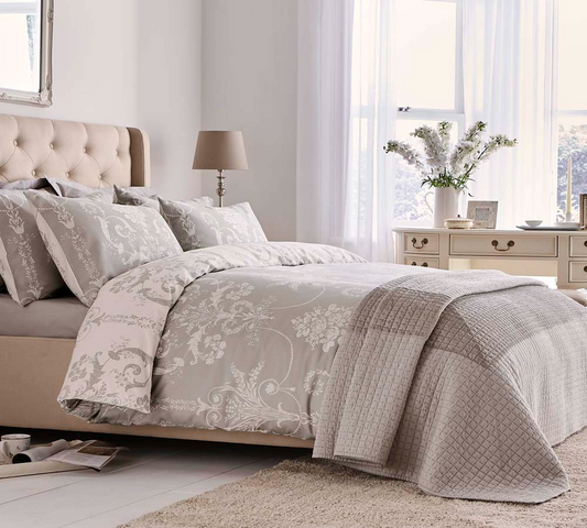 JOSETTE KING QUILT SET 230*220CM DOVE GREY