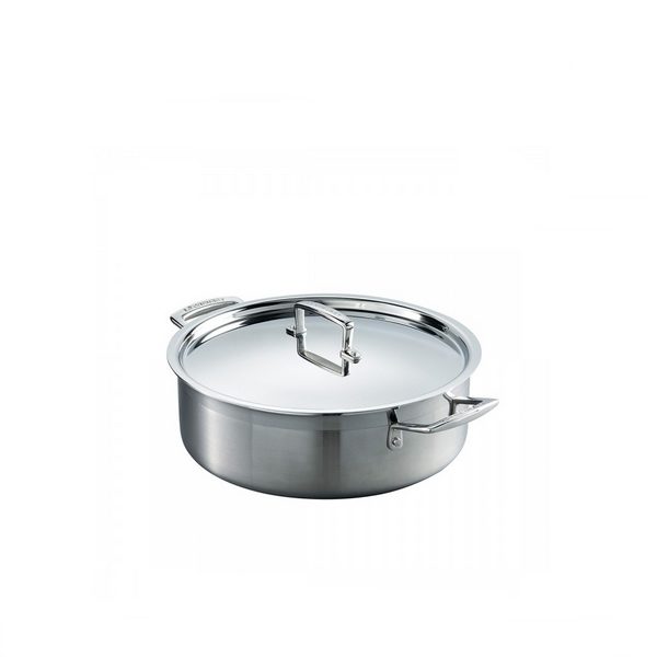 LE CREUSET 3-PLY STAINLESS STEEL SAUTEUSE 28CM