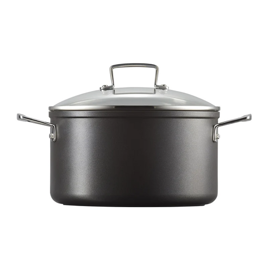 LE CREUSET TOUGHENED NON-STICK DEEP CASSEROLE 24CM