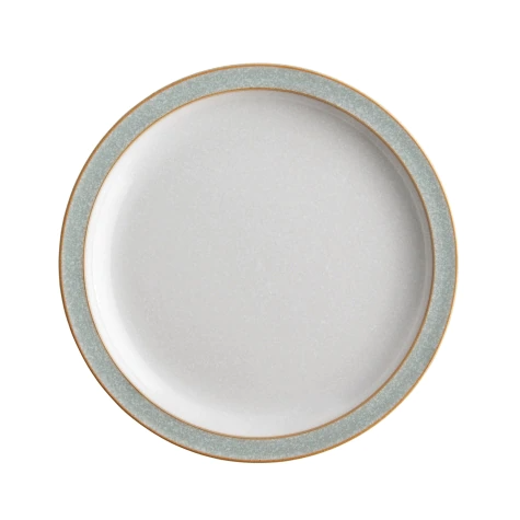 DENBY ELEMENTS LIGHT GREY COUPE DINNER PLATE