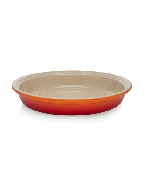 LE CREUSET SPECIAL STONEWARE 26CM ROUND PIE DISH VOLCANIC