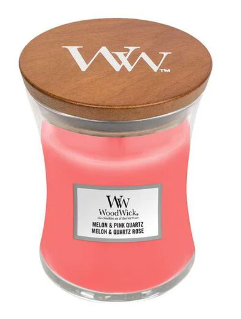 WOODWICK MELON & PINK QUARTZ MEDIUM