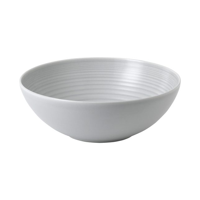 ROYAL DOULTON MAZE SERVING BOWL 25CM LIGHT GREY