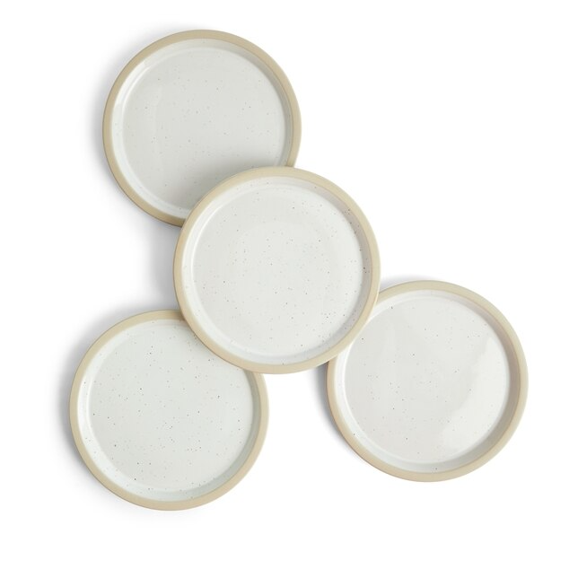 ROYAL DOULTON URBAN DINING PLATE/LID 16.5CM/6.5IN WHITE SET OF 4