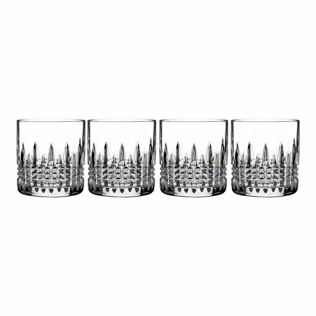 WATERFORD LISMORE DIAMOND TUMBLER STRAIGHT SIDE SET OF 4