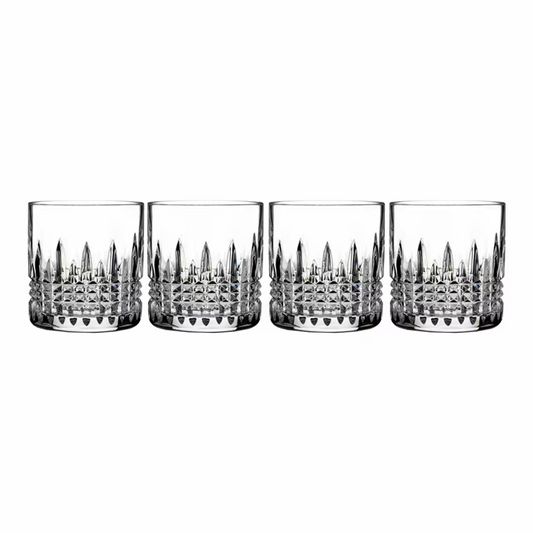 WATERFORD LISMORE DIAMOND TUMBLER STRAIGHT SIDE SET OF 4