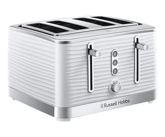 RUSSELL HOBBS INSPIRE WHITE 4 SLICE TOASTER