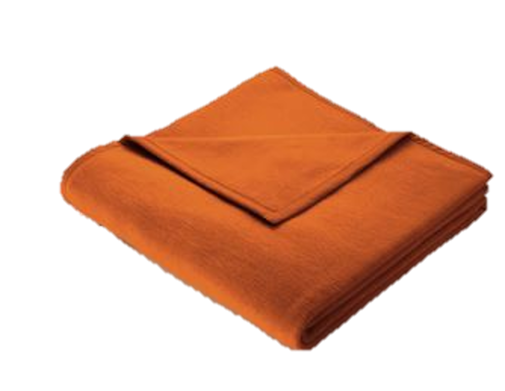 BIEDERLACK COTTON RICH PLAIN RUST 140*180