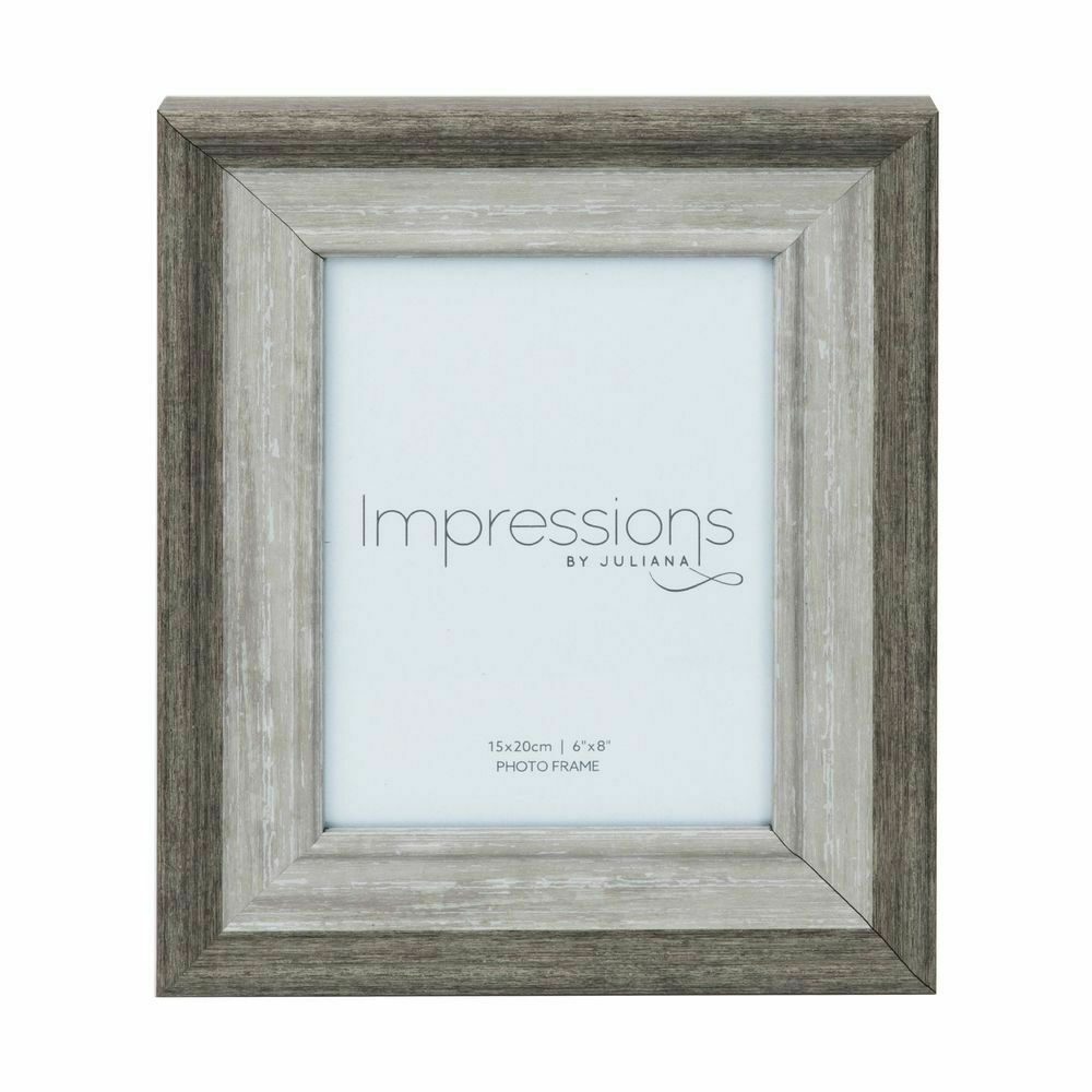 IMPRESSIONS GREY WASH WOOD EFFECT PHOTO FRAME 5*7"