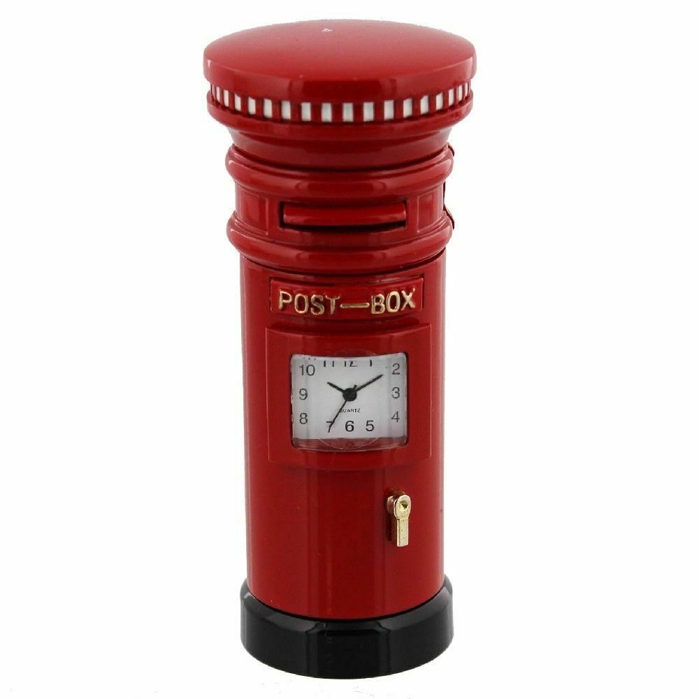 WM WIDDOP MINIATURE CLOCK POST BOX