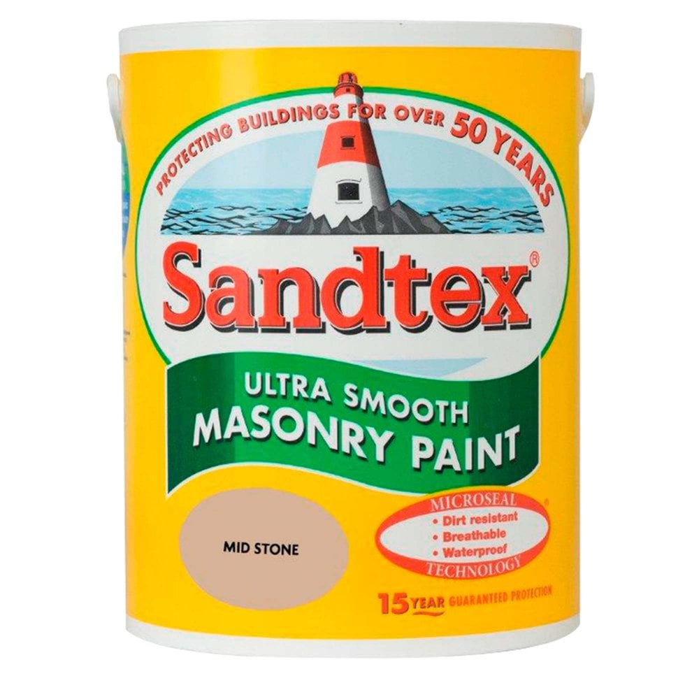 SANDTEX MASONRY PAINT 5L - MIDSTONE