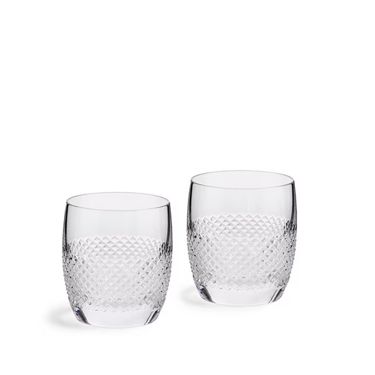 WEDGWOOD VERA WANG DIAMOND MOSAIC TUMBLER PAIR