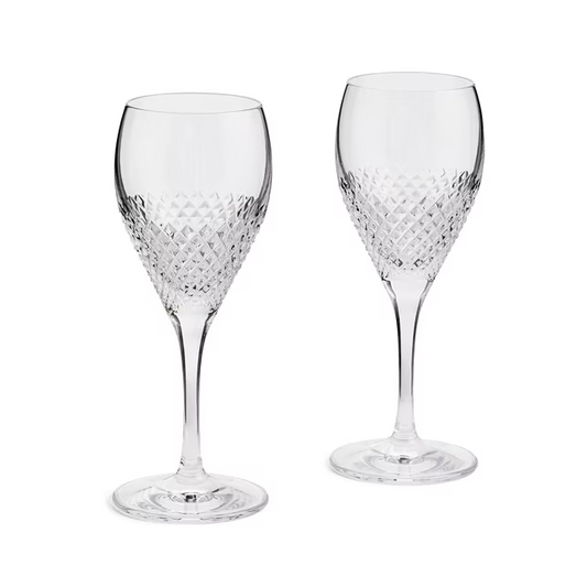 WEDGWOOD VERA WANG DIAMOND MOSAIC WINE PAIR